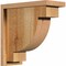 Ekena Millwork Alpine Rough Sawn Corbel w/Backplate, Western Red Cedar, 6"W x 14"D x 14"H COR06X14X14ALP01RWR - alternate 1